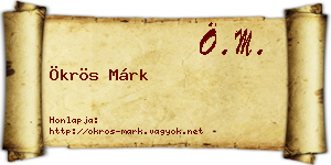 Ökrös Márk névjegykártya